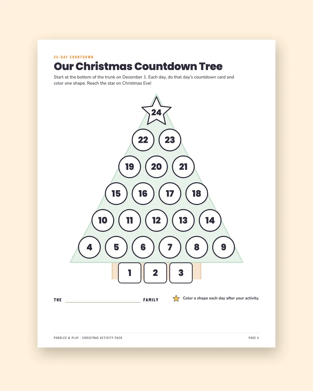 The Christmas Activity Pack for Kids (Ages 3-8): inside page 3